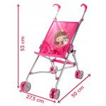 Lėlių vežimėlis-skėtukas PRINCESS 53cm.